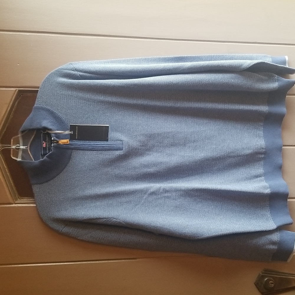 NWT Vineyard Vines Mockneck 1/4 Zip Knit Sweater